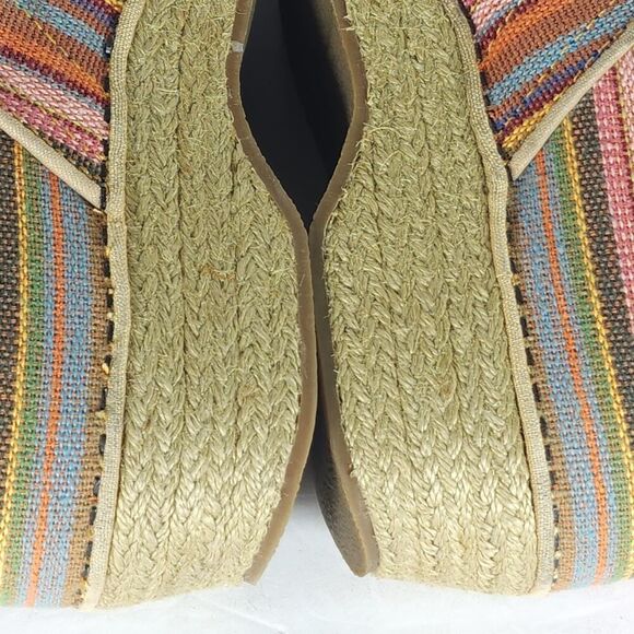 Dansko Women's EU41 US10-10,5 Multicolor Vegan Jute Woven Espadrille Clogs Shoes - Picture 14 of 15